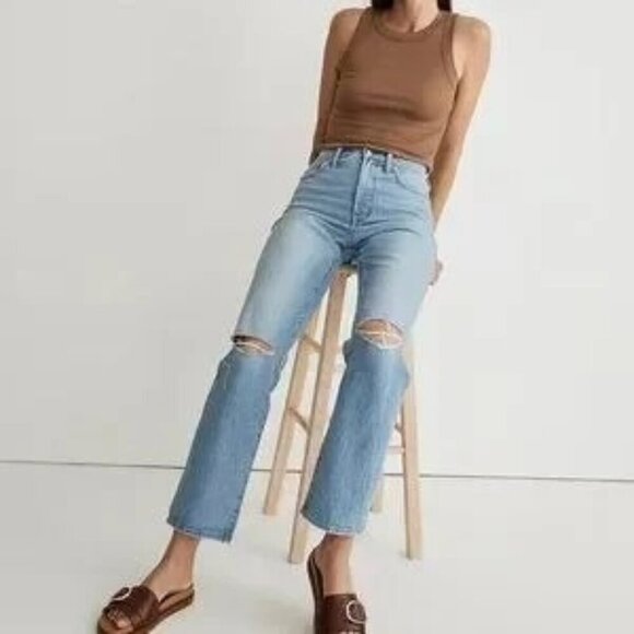 NWOT Madewell The Perfect Vintage Jeans in Westanna Wash Blue 27 - Picture 2 of 5